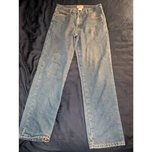 L.L. Bean Flannel Lined Jeans Size 33-32 Men's